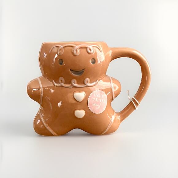 NWT Peppermint& Pine Gingerbread Man Cookie House XMAS Gift Set Hand Towels Mugs - Picture 8 of 16